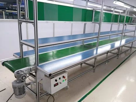 Belt Conveyor With Double Sided Work Platform